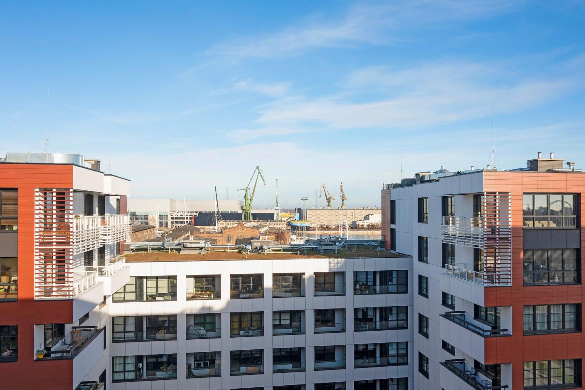 Doki Living - Foodhall & Parking By Downtown Apartments Gdańsk Eksteriør bilde
